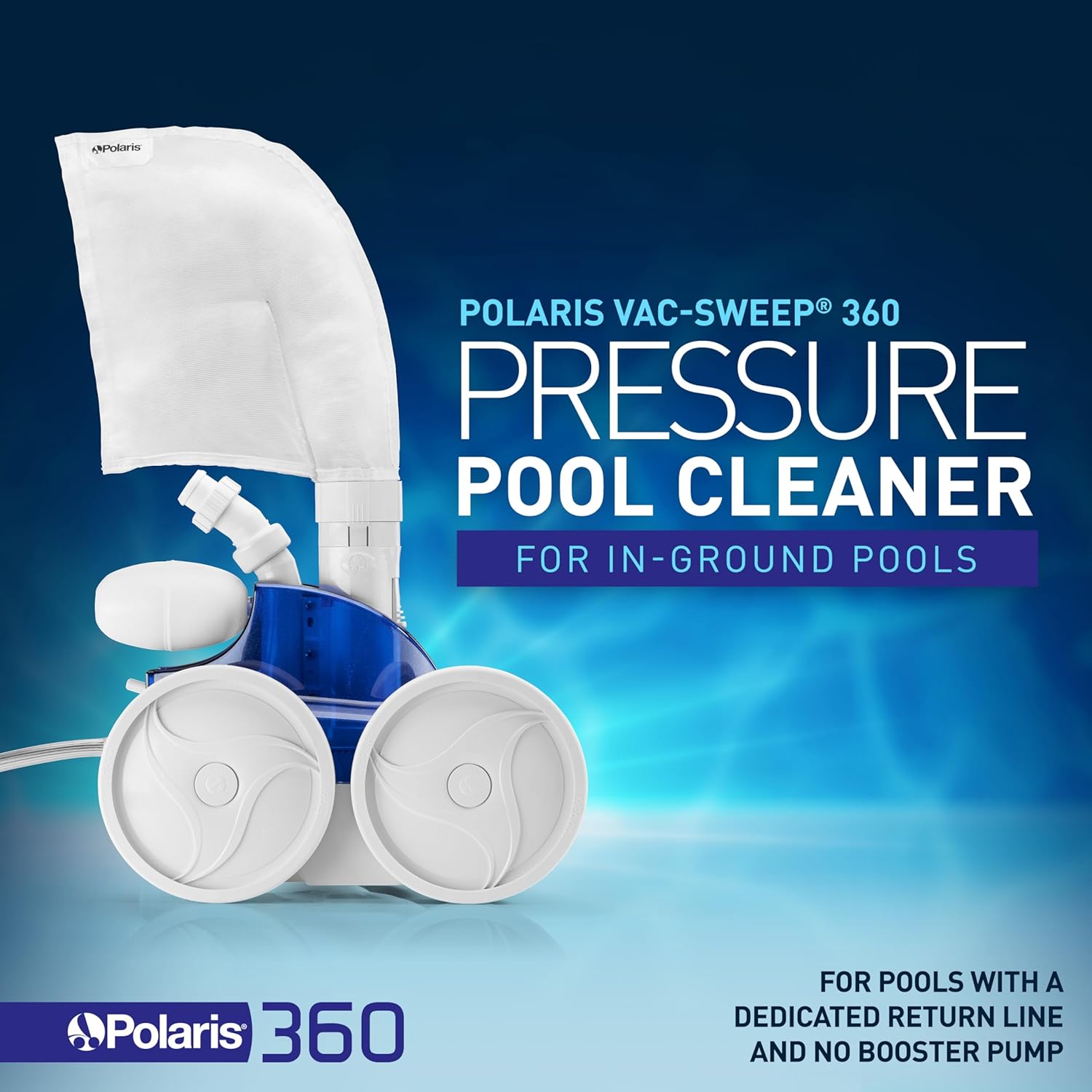 Polaris Vac-Sweep 360 Pressure-Side Cleaner for In-Ground Pools with a Dedicated Return Line Polaris Vac-Sweep 360 Pressure-Side Cleaner for In-Ground Pools with a Dedicated Return Line - Image 3