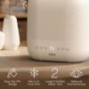 Pure Enrichment HUME Sense Warm & Cool Mist Top-Fill Humidifier, 2-Gal Tank, Up to 4.5 Days, Auto Humidity Sensor, 3 Mist Levels, Night Light, Aromatherapy, Sleep Mode & Auto Shut-Off
