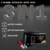 Schumacher Electric 8A Car Battery Charger and Maintainer, 3-in-1 Solution, for 6V/12V Power Sport, Automotive, and Marine Batteries, SC1363