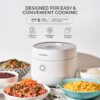 CUCKOO Micom Rice Cooker 3-Cup Uncooked / 6-Cup Cooked with Nonstick Inner Pot, Small Rice Maker with 8 Menu Options, Fuzzy Logic Technology, Auto Clean, Quick Rice Mode, White (CR-0375FW)