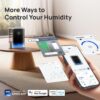 DREO 8L Smart Humidifier Large Room, 80H Runtime, Warm & Cool Mist, HM717S | Up to 600ft², Precise Humidity Control, 1500+RGB Light, 28dB, Humidifiers for Bedroom, Plants, Baby, Supports APP/Voice/Alexa, Silver