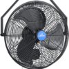 iLiving Wall Mounted Variable 14 Inches Speed Indoor/Outdoor Weatherproof Fan, Industrial grade for Patio, Greenhouse, Garage, Workshop, and Loading Dock, 2473 CFM, Black
