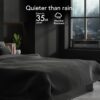Vornado PORTAL® Window Fan with 3 Speeds, Reversible Exhaust Mode, Weather Resistant, Window Fan For Kitchen, Bedroom, Home, Low Profile, Black