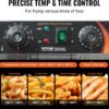 VEVOR Commercial Deep Fryer, 1500W Electric Countertop Fryer with Basket, 11.6Qt / 11L Stainless Steel Single Oil Fryer with Time & Temp Control, Overheat Protection, for Kitchen Restaurant Use