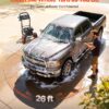 VEVOR Gas Pressure Washer 2900 PSI and 1.85 Max GPM, Upgrade Aluminum Pump with Spray Gun and Wand, 4 Nozzle Set, Low Profile Power Washer for Cars, Fences, Driveways, Homes, Patios, Furniture