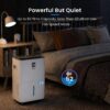 80 Pint Dehumidifier for Basement 5000 Sq. Ft. with Drain Hose, ENERGY STAR | Continuous Drain & Water Tank 1.06 Gal, Intelligent Humidity Control, Quiet Operation, Auto Shut Off, 24H Timer for Home