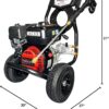 Simpson 3400 PSI Gas Pressure Washer, 2.5 GPM Residential Power Washer, Cold Water, 25' Hose, Clean Machine, 49-State Compliant (CM61083) Simpson 3400 PSI Gas Pressure Washer, 2.5 GPM Residential Power Washer, Cold Water, 25' Hose, Clean Machine, 49-State Compliant (CM61083)