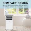 Whynter Portable Air Conditioner 10,000 BTU with Dehumidifier & Cooling Fan for 300 Sq. Ft. Rooms, Includes AC Unit Window Kit, ARC-102CS (7,000 BTU SACC), White