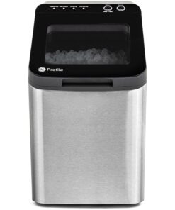 GE Profile Opal 1.0 Countertop Nugget Ice Maker | Chewable nugget ice, 34 lbs/day, First batch in 10 min, 3 lb bin, Flip-top lid, .5 Gallon Built-in Tank, Stainless Steel