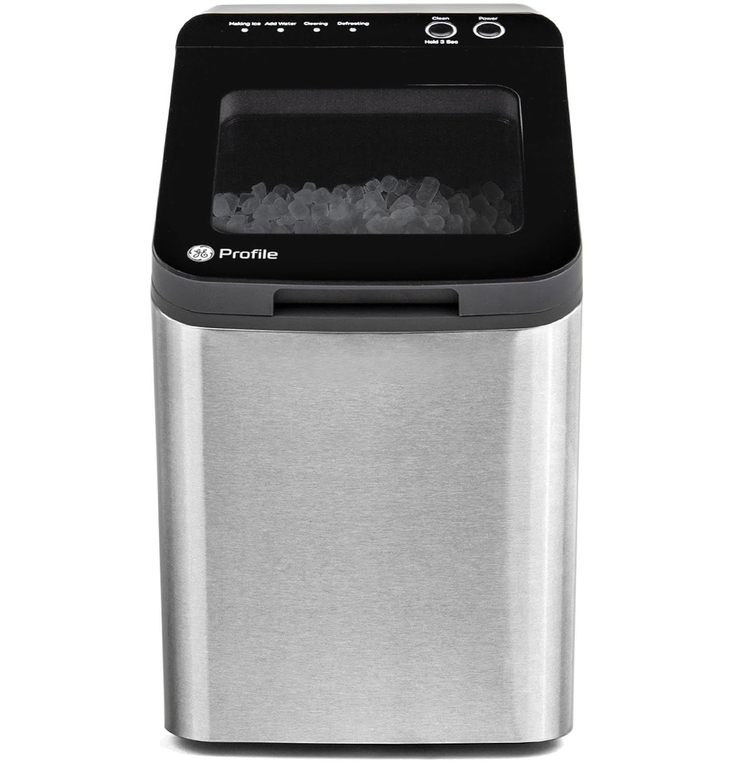 GE Profile Opal 1.0 Countertop Nugget Ice Maker | Chewable nugget ice, 34 lbs/day, First batch in 10 min, 3 lb bin, Flip-top lid, .5 Gallon Built-in Tank, Stainless Steel GE Profile Opal 1.0 Countertop Nugget Ice Maker | Chewable nugget ice, 34 lbs/day, First batch in 10 min, 3 lb bin, Flip-top lid, .5 Gallon Built-in Tank, Stainless Steel