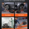 VEVOR Air Compressor, 2 Gallon Steel Tank, 1HP 2.1CFM @ 90PSI Oil Free Air Compressor & Max. 120PSI Pressure, 81dB Ultra Quiet Portable Compressor for Auto Repair, Tire Inflation, Spray Painting, 120V