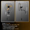 CAMMOO 20 Inch Wall Mount Fan Oscillating, 600D Oxford Cover & Wired Remote | Extended 3.3ft Wired Remote & 6.6ft Power Cord Wall Fan, 3-Speed High Velocity Wall Mounted Fan, for Garage, Workshop CAMMOO 20 Inch Wall Mount Fan Oscillating, 600D Oxford Cover & Wired Remote | Extended 3.3ft Wired Remote & 6.6ft Power Cord Wall Fan, 3-Speed High Velocity Wall Mounted Fan, for Garage, Workshop