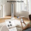 DREO Smart Tower Fan for Bedroom, 40”-45” Adjustable Height, 28 ft/s Velocity, DC Motor, 9 Speeds, 4 Modes, 90°Oscillating, Standing Fan, 20dB Quiet, 12H Timer for Home, Office, Google/Alexa, White