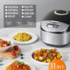 COMFEE' Rice Cooker 12 Cups Cooked/6 Cups Uncooked, Portable Non-Stick Rice Maker, Japanese Rice Cooker with Fuzzy Logic Technology, 24-Hour Timer Delay, 11 Presets, Steamer, Fast Cooker, Grain Cooker, Black