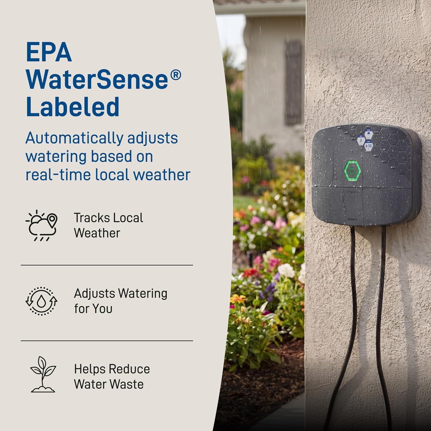 Orbit B-hyve XR Smart Sprinkler Timer - 16-Zone - WiFi-Enabled Indoor/Outdoor Irrigation Controller - App Control - Weatherproof Watering System - Multi Zone - Custom Programs - 57995 Orbit B-hyve XR Smart Sprinkler Timer - 16-Zone - WiFi-Enabled Indoor/Outdoor Irrigation Controller - App Control - Weatherproof Watering System - Multi Zone - Custom Programs - 57995 - Image 5