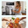 EUHOMY Ice Cube Maker Machine Countertop, 2 Ways to Add Water, 45Lbs/Day 24 Pcs Ready in 13 Mins, Auto-Cleaning Portable Compact, with Ice Scoop & Basket, Perfect for Home/Kitchen/Office/Bar (Silver) EUHOMY Ice Cube Maker Machine Countertop, 2 Ways to Add Water, 45Lbs/Day 24 Pcs Ready in 13 Mins, Auto-Cleaning Portable Compact, with Ice Scoop & Basket, Perfect for Home/Kitchen/Office/Bar (Silver)
