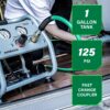 Metabo HPT Quiet Air Compressor, Portable 1 Gallon Oil-Free Air Compressor, Ultra-Quiet Operation at 59 dB, Universal Quick Coupler for Fast Tool Changes, Compact and Lightweight, EC28M