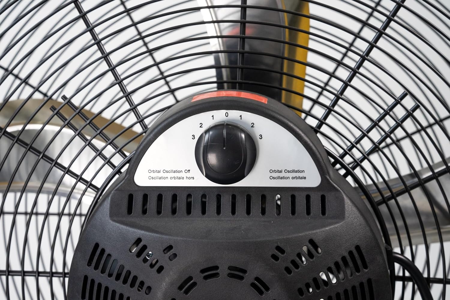 iLiving 24 Inch 3-Speed Orbital Internal Oscillating High Velocity Barrel Floor Fan for Office, Auto Shop, Garage, Workshop, Warehouse, 7800 CFM, Yellow iLiving 24 Inch 3-Speed Orbital Internal Oscillating High Velocity Barrel Floor Fan for Office, Auto Shop, Garage, Workshop, Warehouse, 7800 CFM, Yellow - Image 6