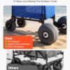 VEVOR Beach Cart, 165LBS Load Capacity, Portable Folding Beach Wagon Dolly with 12" Balloon Wheels for Sand, Storage Bag & 4-Level Adjustable Height for Outdoor Camping Fishing VEVOR Beach Cart, 165LBS Load Capacity, Portable Folding Beach Wagon Dolly with 12" Balloon Wheels for Sand, Storage Bag & 4-Level Adjustable Height for Outdoor Camping Fishing