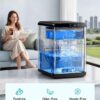 EUHOMY Nugget Ice Maker Countertop, 44Lbs/24H Sonic Ice Maker Machine, Self-Cleaning Pellet Ice Makers with Ice Scoop&Basket, Countertop Pebble Ice Maker for Home/Kitchen/Office