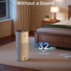 DREO Smart Evaporative Humidifier for Large Room up to 1000ft², 10L Tank | 800ml/h High Output Air Humidifiers for Bedroom, 50H Runtime with Precise Humidification for Plants, Home, Office, White