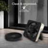 Vornado Model 80X High Velocity Box Fan with Kick Stand, Digital Display, Removable Grille, Variable Speed Control, 1-12 Hour Timer, Powerful Floor Fan for Bedroom, Targeted Cooling Fan, Cool Gray
