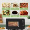 COMFEE' Countertop Microwave Oven 0.7 Cu.Ft, 700W, Black, Child Lock | 11 Power Levels, Multi-stage Cooking, Weight/Time Defrost, Memory Function, for Apartment, Dorm, Office