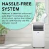 Whynter Portable Air Conditioner 10,000 BTU with Dehumidifier & Cooling Fan for 300 Sq. Ft. Rooms, Includes AC Unit Window Kit, ARC-102CS (7,000 BTU SACC), White
