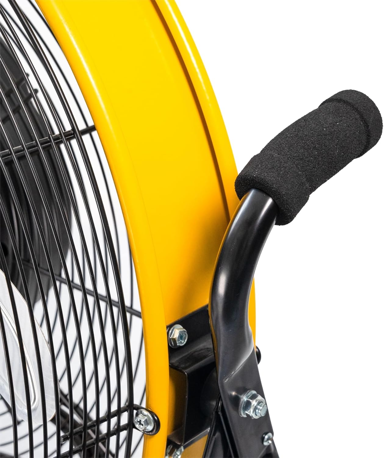 iLiving 24 Inch 3-Speed Orbital Internal Oscillating High Velocity Barrel Floor Fan for Office, Auto Shop, Garage, Workshop, Warehouse, 7800 CFM, Yellow iLiving 24 Inch 3-Speed Orbital Internal Oscillating High Velocity Barrel Floor Fan for Office, Auto Shop, Garage, Workshop, Warehouse, 7800 CFM, Yellow - Image 5