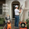 VEVOR Electric Pressure Washer, Max 4500 PSI and 3.2 GPM with Pressure Adjustment, High Power Pressure Cleaning Machine with 4 Quick Connect Nozzles, for Cars/Fences/Driveways/Patios/Home Cleaning