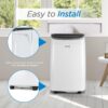 BLACK+DECKER Portable Air Conditioner, 9,000 BTU, BPACT08WT, White | 5,300 BTU SACC for Rooms up to 400 Sq. Ft., 3-in-1 Portable AC, Fan and Dehum with Follow Me Remote Control and Window Kit BLACK+DECKER Portable Air Conditioner, 9,000 BTU, BPACT08WT, White | 5,300 BTU SACC for Rooms up to 400 Sq. Ft., 3-in-1 Portable AC, Fan and Dehum with Follow Me Remote Control and Window Kit