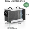 Waykar 125 Pint Crawl Space Dehumidifier with Drain Hose for Basements, Commercial & Water Damage Spaces up to 6500 Sq. Ft., Compact, Strong Dehumidification, 5-Year Quality Coverage