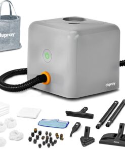 Dupray Neat Plus Steam Cleaner, Multipurpose Steamer for Floors, Grout & Upholstery, Chemical-Free Cleaning, Fast Heat-Up, 40-Piece Accessory Kit