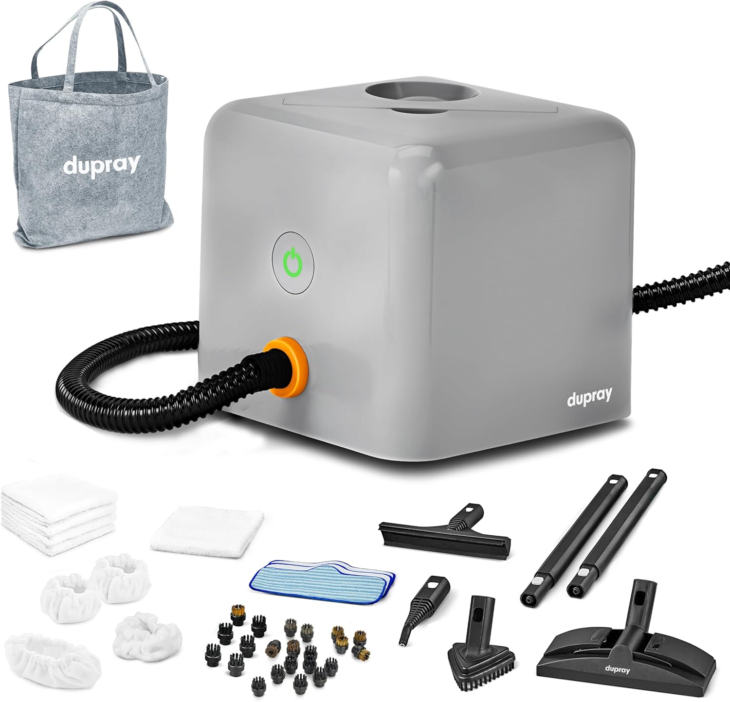 Dupray Neat Plus Steam Cleaner, Multipurpose Steamer for Floors, Grout & Upholstery, Chemical-Free Cleaning, Fast Heat-Up, 40-Piece Accessory Kit Dupray Neat Plus Steam Cleaner, Multipurpose Steamer for Floors, Grout & Upholstery, Chemical-Free Cleaning, Fast Heat-Up, 40-Piece Accessory Kit