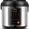COMFEE' Rice Cooker, 14-in-1 Stainless Steel Multi Cooker, Slow Cooker, Steamer, Sauté, and Warmer, 5.3 QT, 20 Cups Cooked (10 Cups Uncooked), Brown Rice, Quinoa and Oatmeal