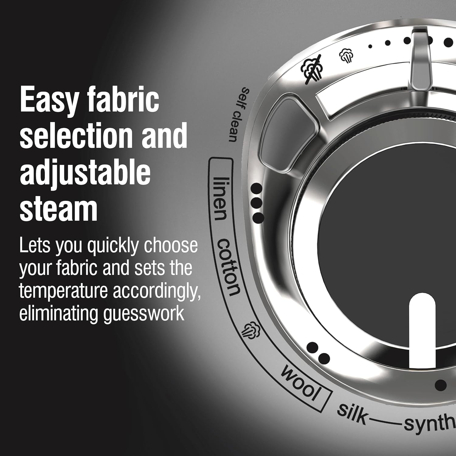 CHI Steam Iron for Clothes with Vertical Steam Burst, Professional Grade, Titanium Ceramic Soleplate, 400+ Steam Holes, 1700 Watts, 3-Way Auto Shutoff, 8' Cord CHI Steam Iron for Clothes with Vertical Steam Burst, Professional Grade, Titanium Ceramic Soleplate, 400+ Steam Holes, 1700 Watts, 3-Way Auto Shutoff, 8' Cord - Image 5