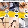 STEAMBOT® Heavy Duty Steam Cleaner with 2L Large Water Tank, 28-in-1 Multipurpose steam cleaner for home, High Temperature Deep Cleaning for Grout, Floor, Tile, Oven, Car, Window&Kitchen，no chemical