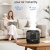 DREO Smart Humidifiers for Bedroom, 4L Cool Mist Humidifier | Top Fill, Quiet Sleep 28 dB, 36H Runtime for large room, Touch/APP/Voice Control, Nightlight, ideal for Baby, Plants, Nursery