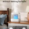 DREO 4L Humidifiers for Bedroom, 36H Runtime, 28 dB Quiet, HM311 | Easy to Refill & Clean, BPA-Free, Nightlight, Supersized Air Humidifiers for Large Room, Baby Nurseries, Plants, Indoor