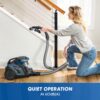 Vacmaster Ultra Silent Bagless Canister Vacuum, 60dB Quiet Powerful Suction Carpet and Hard Floor Scrubber, HEPA Cleaner Machine with 16ft Retractable Cord & Onboard Storage - CC0501