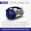 Polaris Cyclonic XL Leaf Catcher, Universal Fit & Easy to Install for Suction Cleaners, Advanced Cyclonic Action for Increased Cleaner Performance