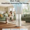 DREO Smart Evaporative Humidifier for Large Room up to 1000ft², 10L Tank | 800ml/h High Output Air Humidifiers for Bedroom, 50H Runtime with Precise Humidification for Plants, Home, Office, White