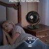 DREO Fan for Bedroom, Desk Air Circulator Fan with Remote, 11 Inch Table Fans for Whole Room, 65ft Powerful Airflow, 120° Vertical Manual +90° Oscillating, 4 Speeds, 8H Timer, 25dB Quiet Fan, Home