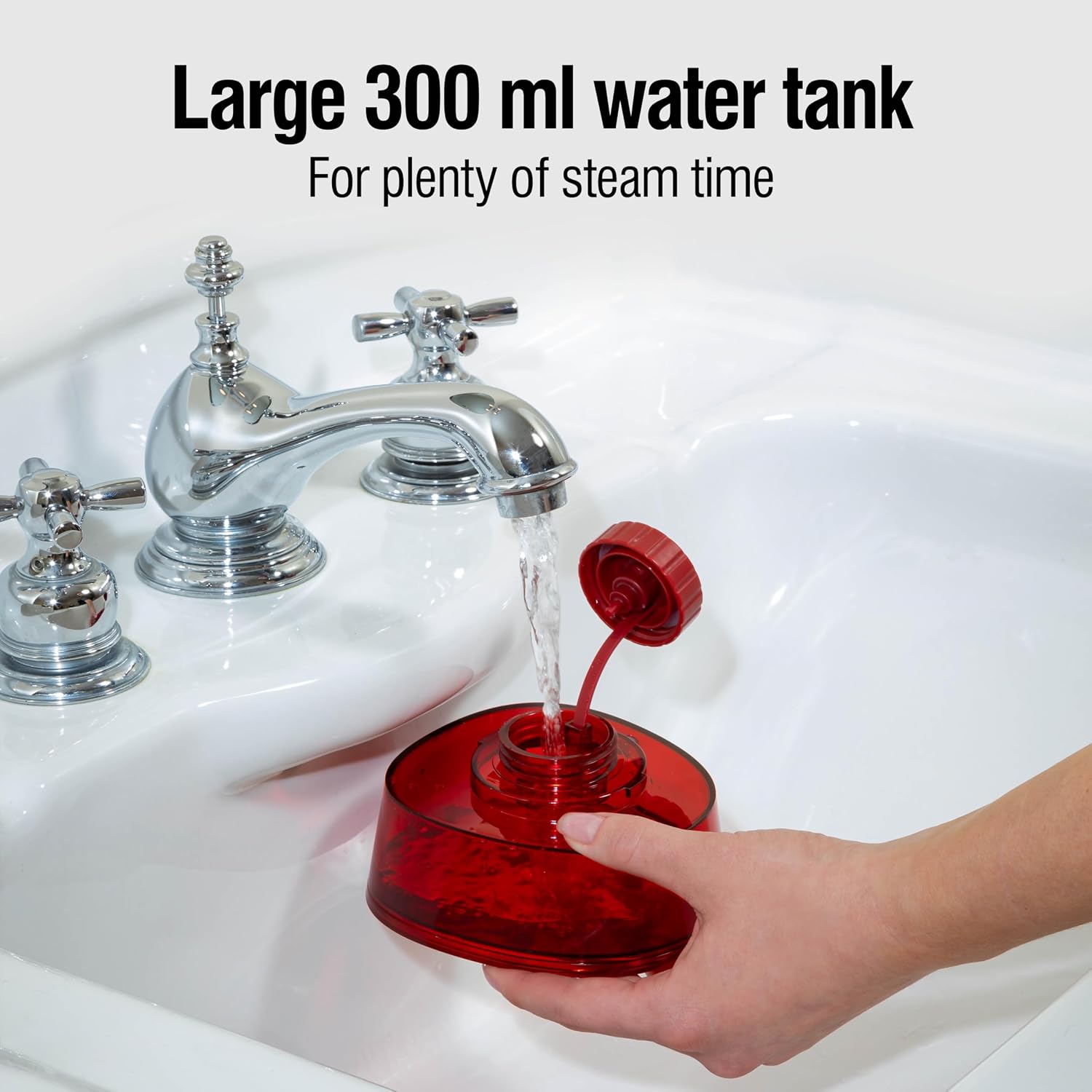 CHI Handheld Garment Steamer for Clothes, 1600W, 20-Minutes Steam Time, 300ml Water Tank, 2 Steam Modes, Portable, Fabric Brush, Ergonomic Handle, 10' Cord CHI Handheld Garment Steamer for Clothes, 1600W, 20-Minutes Steam Time, 300ml Water Tank, 2 Steam Modes, Portable, Fabric Brush, Ergonomic Handle, 10' Cord - Image 4