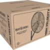 Hurricane Pro Commercial Grade Oscillating Metal Wall Mount Fan w/ 3 Speeds, Black, 20" - Corded Electric Air Cooling Unit w/ Powerful 4600 CFM Airflow for Home, Garage, Gym, Workshop & Greenhouse