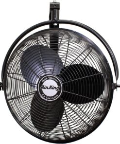 Air King 9020 1/6 HP Industrial Grade Wall Mount Fan, 20-Inch,Black