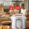 TOSHIBA Rice Cooker & Steamer Simple 5.5 Cup(Uncooked) with Steaming Basket, Removable Non-Stick Inner Pot & Inner Lid, for Soups, Stews, Grains&Oatmeal, One Touch&Keep Warm Function, Silvery White TOSHIBA Rice Cooker & Steamer Simple 5.5 Cup(Uncooked) with Steaming Basket, Removable Non-Stick Inner Pot & Inner Lid, for Soups, Stews, Grains&Oatmeal, One Touch&Keep Warm Function, Silvery White