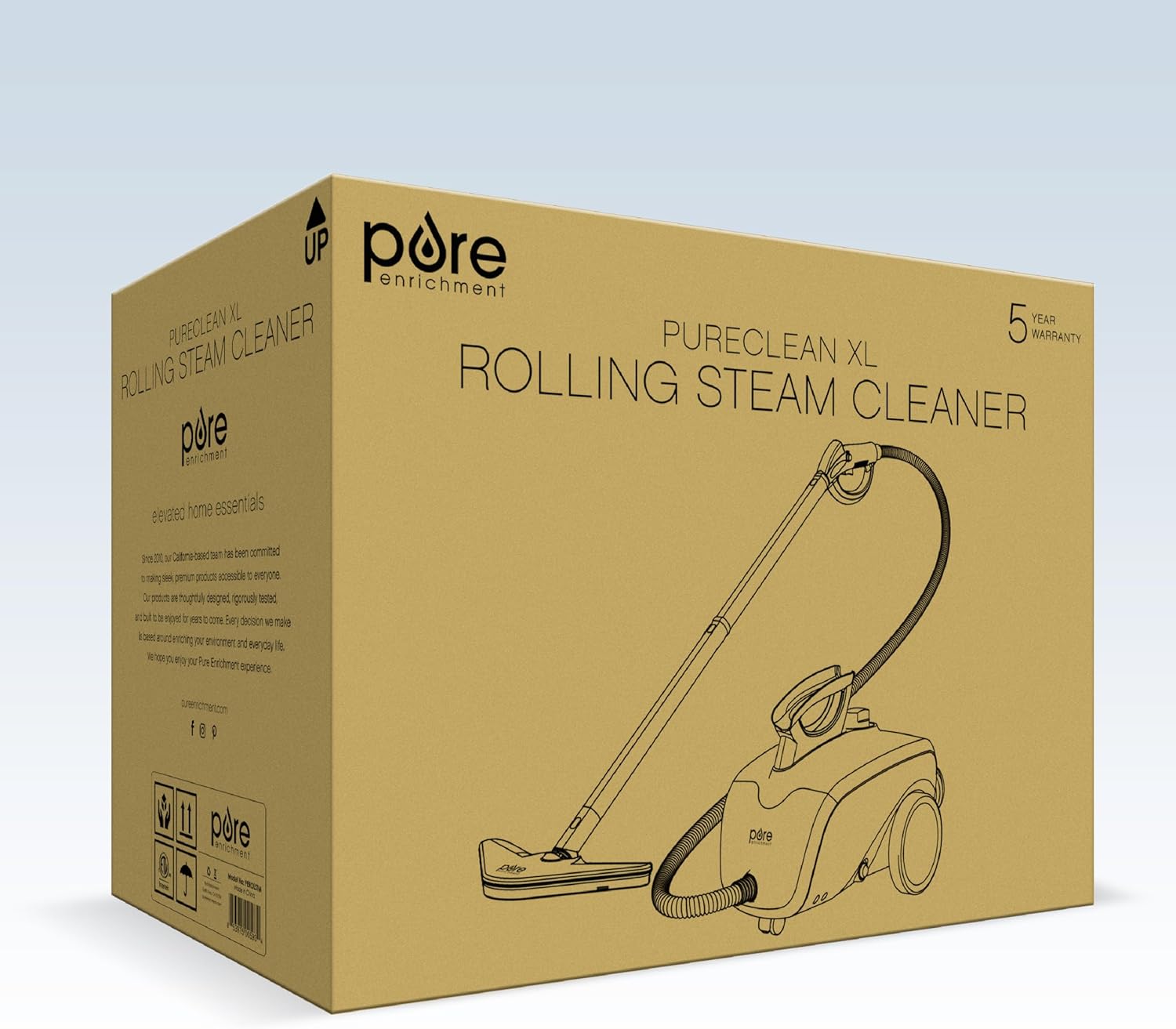 Pure Enrichment PureClean XL Rolling Steam Cleaner – Professional 1.5L Multi-Purpose Heavy Duty Steamer, 17 Accessories, Chemical-Free Deep Cleaning of Floors, Upholstery, Windows, Grout, Cars & More Pure Enrichment PureClean XL Rolling Steam Cleaner – Professional 1.5L Multi-Purpose Heavy Duty Steamer, 17 Accessories, Chemical-Free Deep Cleaning of Floors, Upholstery, Windows, Grout, Cars & More - Image 9