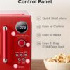 COMFEE' Retro Microwave Oven, 0.9 Cu.Ft 900W Countertop, Red | 6 Auto Menus，Multi-stage Cooking, Mute Function, LED Display, for Apartment & Dorm