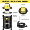 Ash Vacuum Cleaner, Pellet Stove Vacuum Cleaner with Blower Function, 1000W Powerful Suction 4 Gallon All-in-One Ash Vacuum for Fireplaces, Pellet Stoves